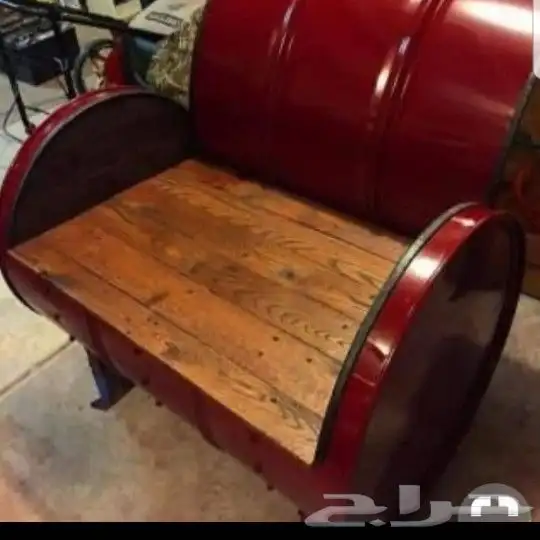 نمادج كراسي كلاسيكي برميل حديد و خشبيه 1