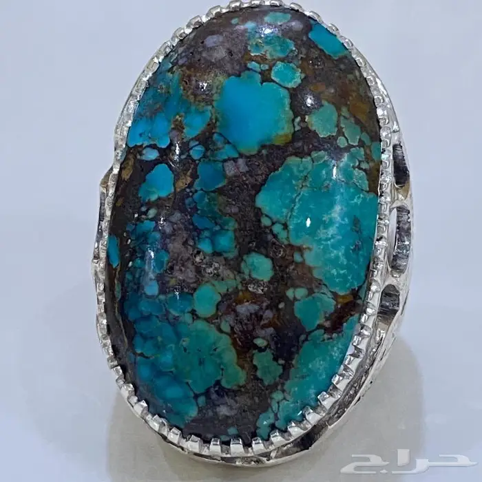 خاتم فيروز نيشابوري ملكي الملكي جدا قديم 0