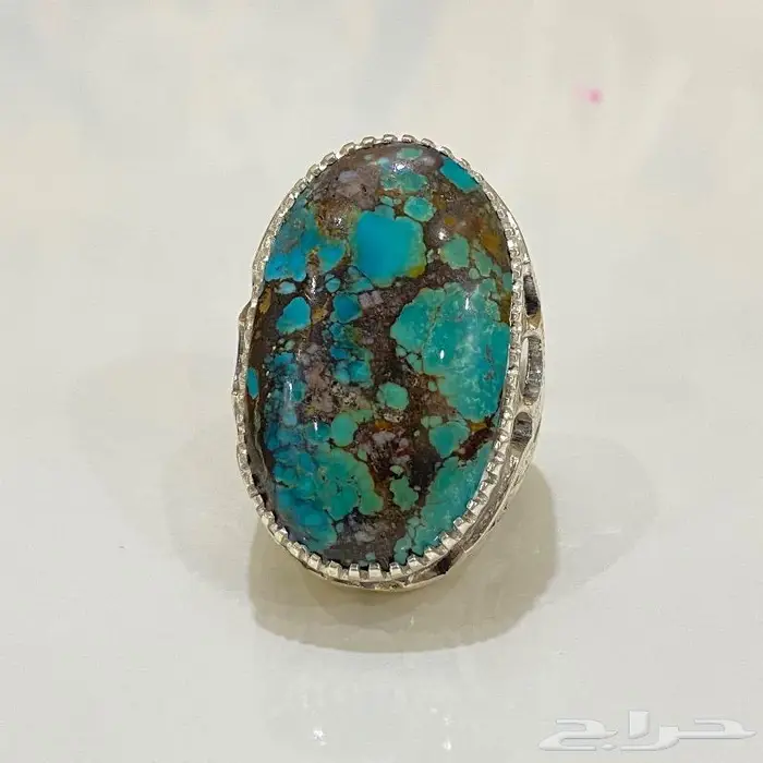 خاتم فيروز نيشابوري ملكي الملكي جدا قديم 5