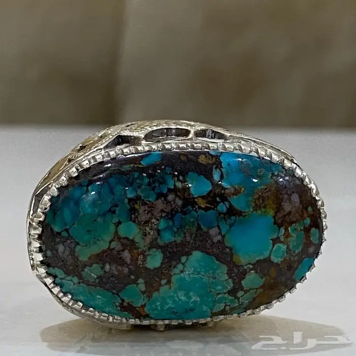 خاتم فيروز نيشابوري ملكي الملكي جدا قديم 8