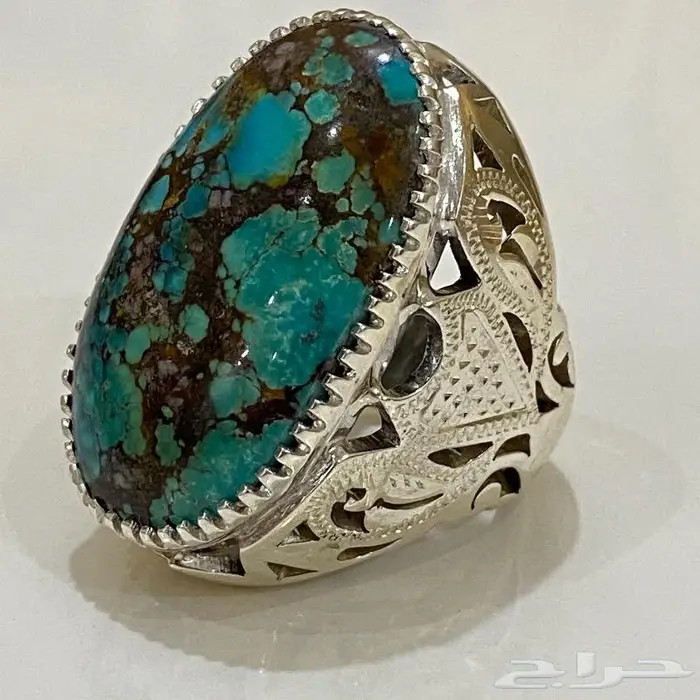 خاتم فيروز نيشابوري ملكي الملكي جدا قديم 3