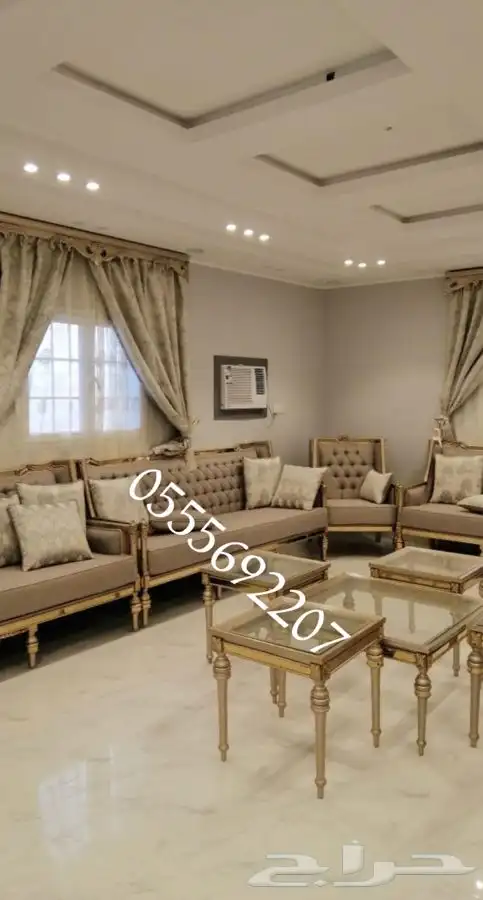 كنب ملكي قاعات تفصيل تصميم كنب مجالس_ملكي_مودرن_تصاميم حصرية 36