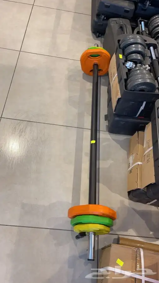 اجهزة رياضة نادي حديد اثقال اوزان دنابل مكاني شنطة 20 حديد 6