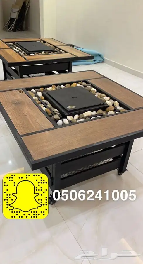 طاولات او منقد تدفئه سيراميك للحدايق ومنقل على الحطب 68