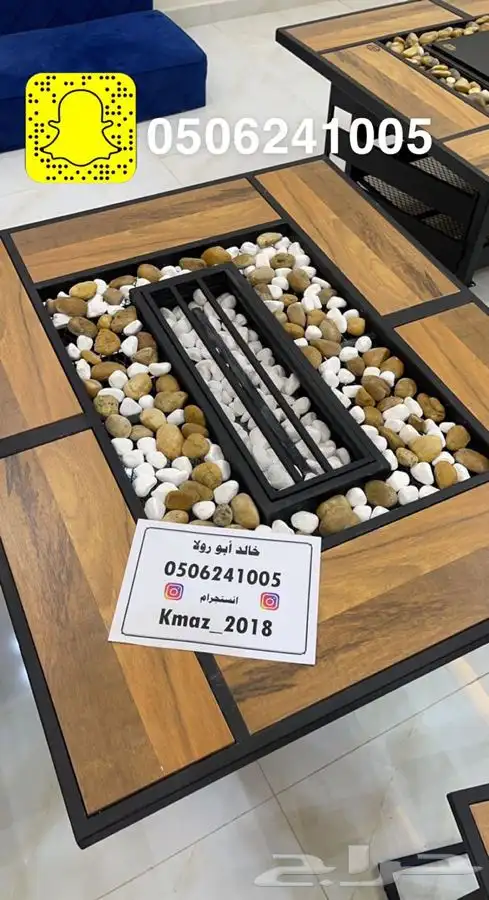 طاولات او منقد تدفئه سيراميك للحدايق ومنقل على الحطب 48