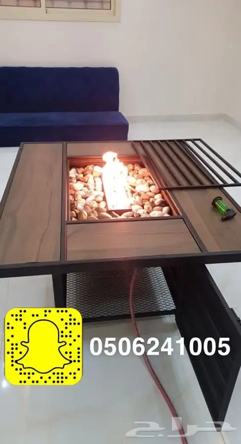 طاولات او منقد تدفئه سيراميك للحدايق ومنقل على الحطب 71