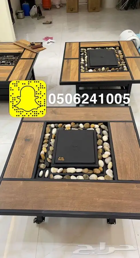 طاولات او منقد تدفئه سيراميك للحدايق ومنقل على الحطب 70