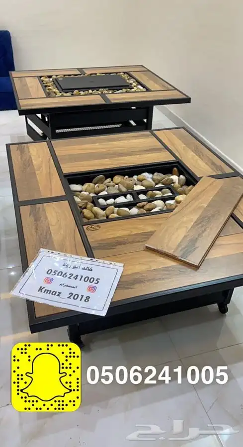 طاولات او منقد تدفئه سيراميك للحدايق ومنقل على الحطب 49