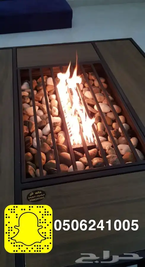 طاولات او منقد تدفئه سيراميك للحدايق ومنقل على الحطب 75