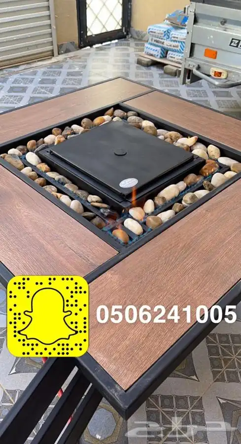 طاولات او منقد تدفئه سيراميك للحدايق ومنقل على الحطب 61