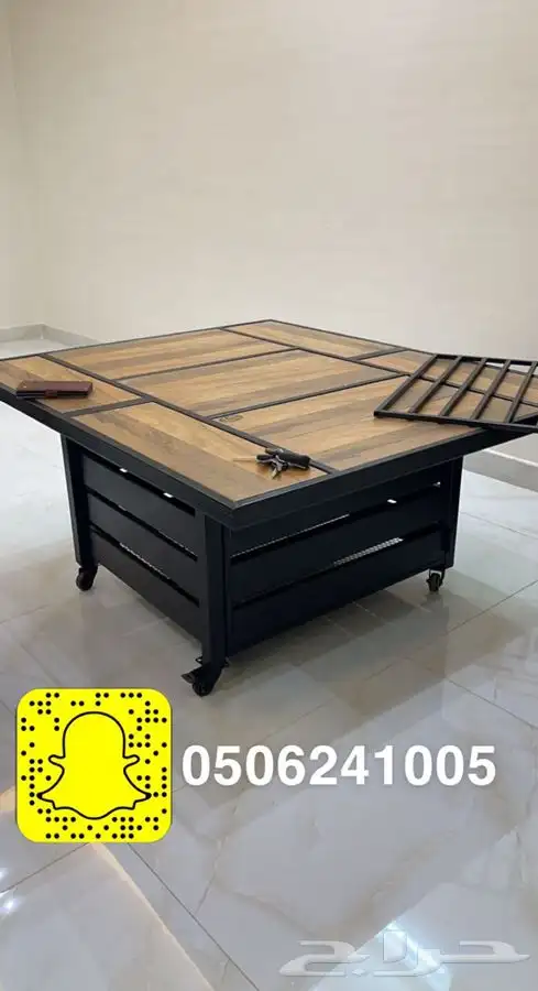 طاولات او منقد تدفئه سيراميك للحدايق ومنقل على الحطب 62