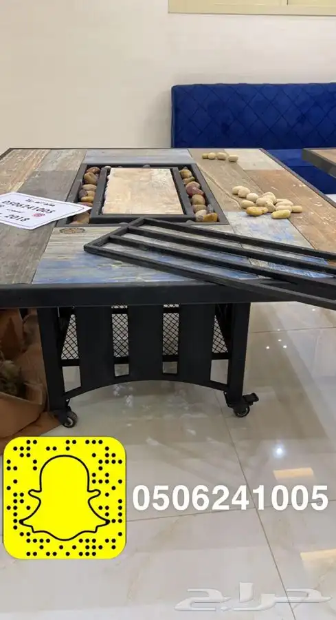 طاولات او منقد تدفئه سيراميك للحدايق ومنقل على الحطب 46