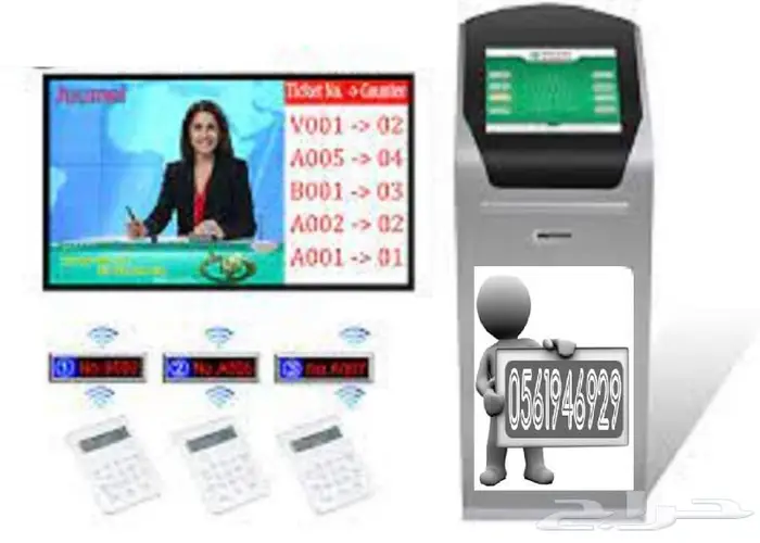 اجهزة صفوف انتظار العملاء وتنظيم صف الانتظار 2