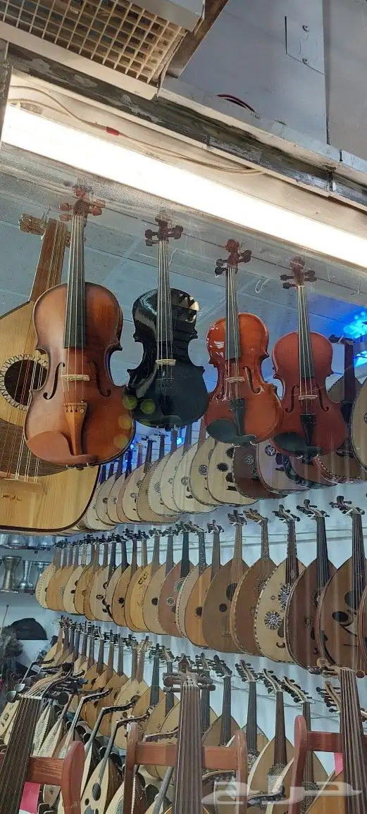 كمنجه الكمان الشرقي عود جيتار طيران طبول وطني 6