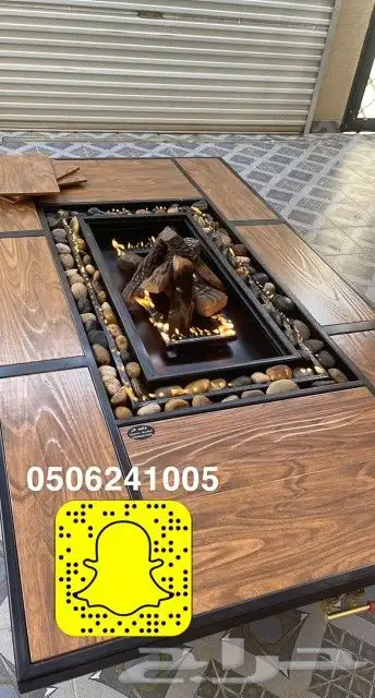 طاولات او منقد تدفئه سيراميك للحدايق ومنقل على الحطب 79