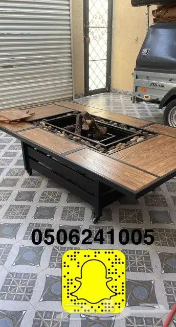طاولات او منقد تدفئه سيراميك للحدايق ومنقل على الحطب 80