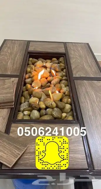 طاولات او منقد تدفئه سيراميك للحدايق ومنقل على الحطب 87