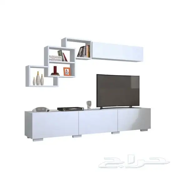 طاولة تلفزيون موديل Free ابيض او خشبي 7