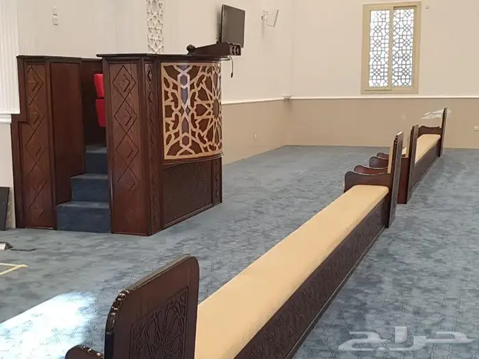 تكاية مساندظهر مساجد دواليب وحوامل مصاحف ديكورات مساجد 16