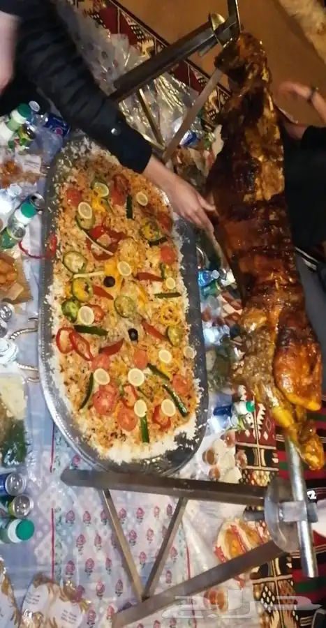 شوي الخروف بموقعك علي السيخ 12