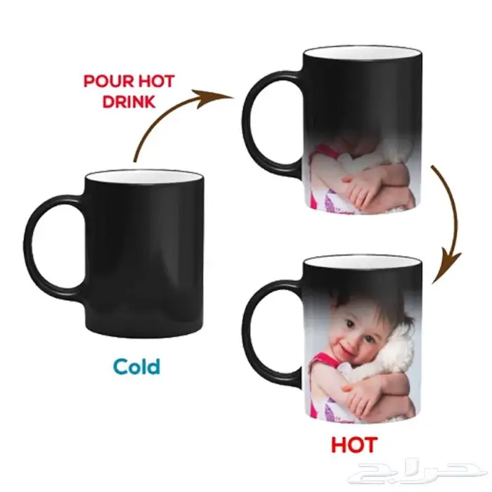 هدية العيد طباعة الكوب السحري والكوب العادي 5