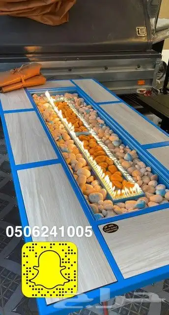 طاولات او منقد تدفئه خارجيه سيراميك مشبات منقل حدايق 0