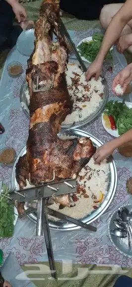 خاروف مشوي على الجمر جديد شيف عماد ابو عامر 7