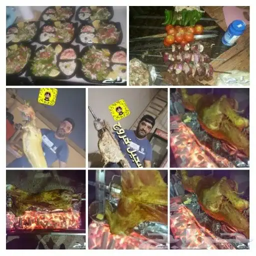 خاروف مشوي على الجمر جديد شيف عماد ابو عامر 9