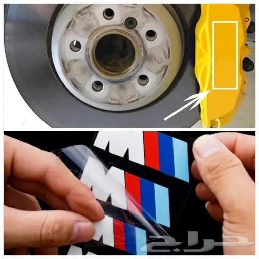 زوايد الصدام اسود لامع BMW واكسسوارات 6