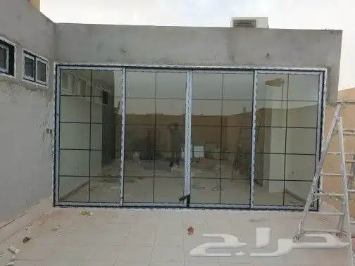 شبابيك درايش ابواب المنيوم قواطع كرديون دبل جلاص 3