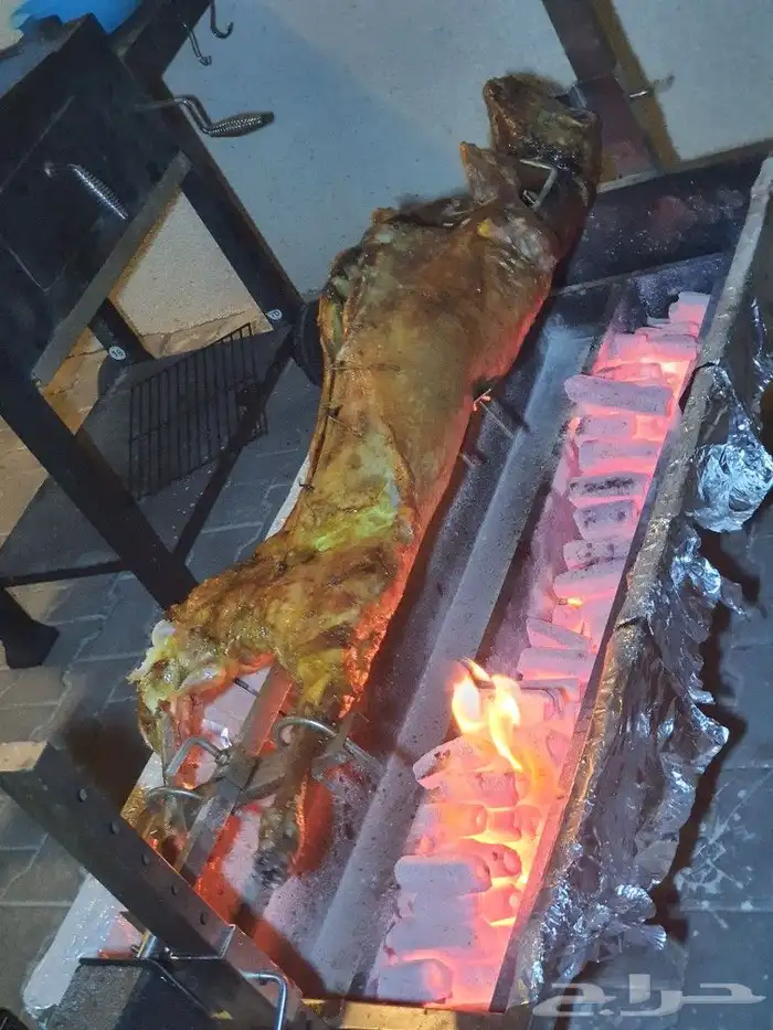 خاروف مشوي على الجمر جديد شيف عماد ابو عامر 21