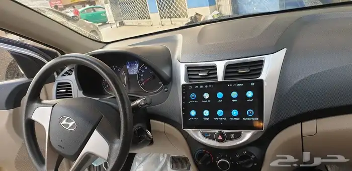 شاشات سيارات شاشة اكسنت 2016 مع كامره خلفيه 1