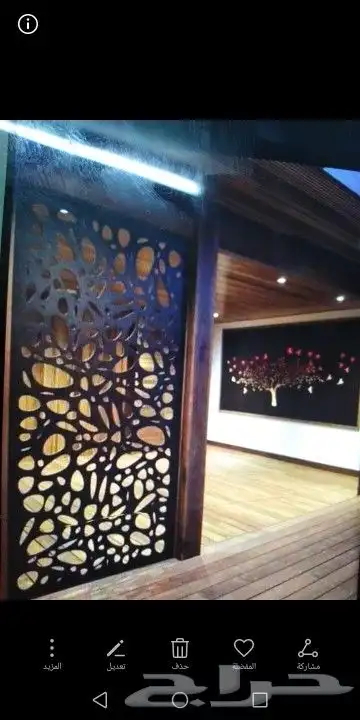 أعمال الديكورات الخشبية 7