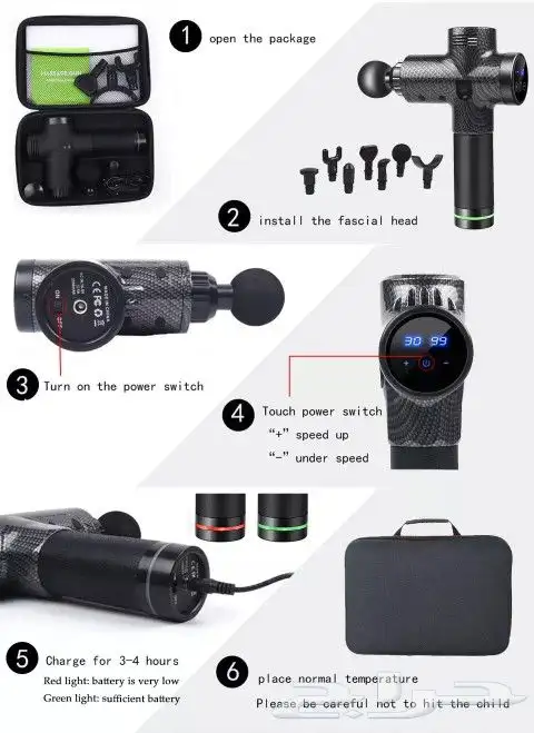 بندقية تدليك الجحم Massage GUN 8