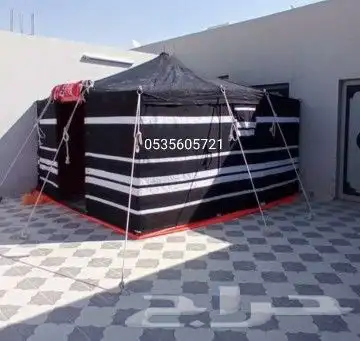 خيام باكستاني 3طابق خيمة على شكل بيت شعر اسود 1
