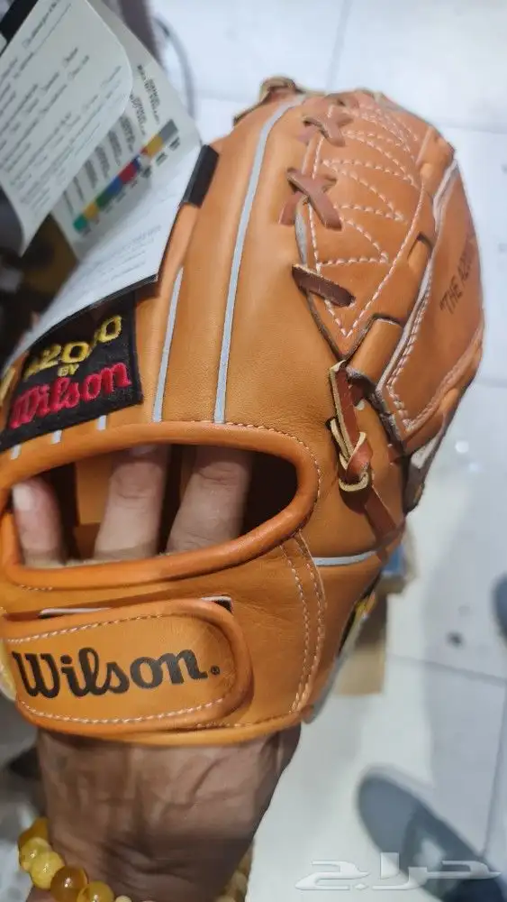 قفاز لعبة بيسبول أصلي صناعة يابانية جلد طبيعي 7