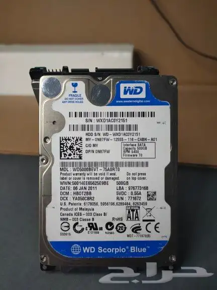 هاردسك سوني لابتوب كمبيوتر PC مستعمل . 0
