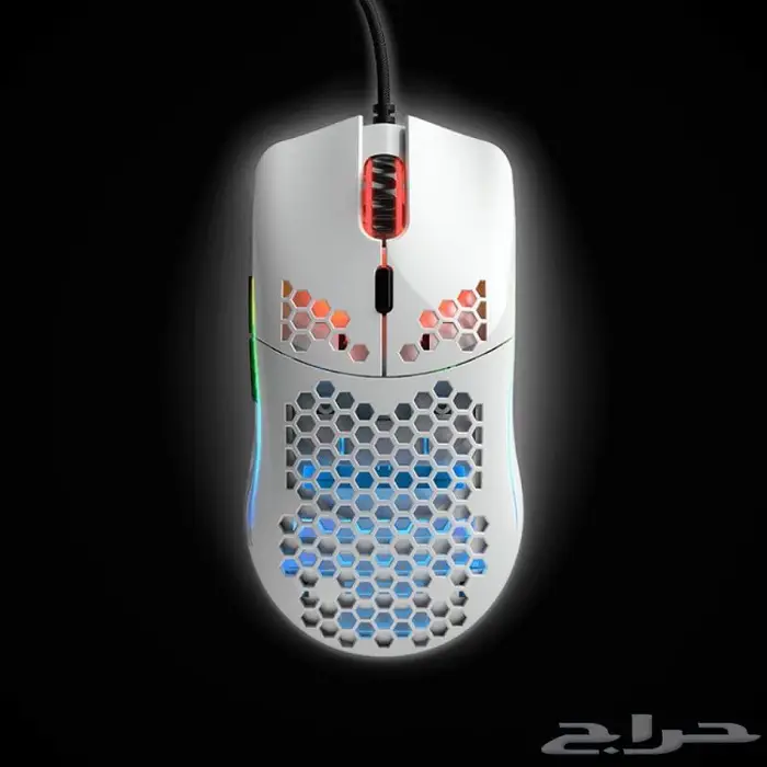 ماوس جلوريس موديل o ابيض لماع Glorious model 0