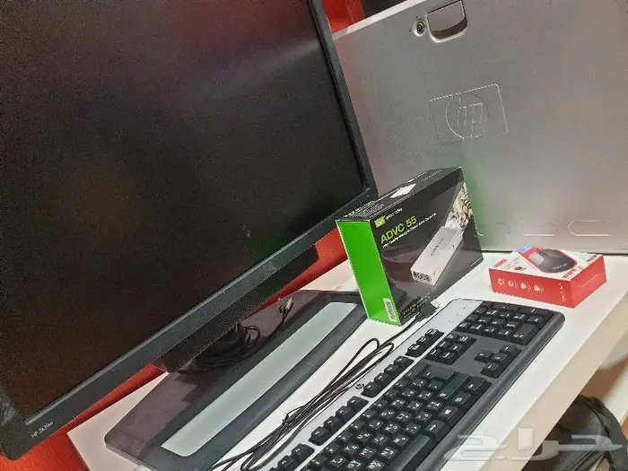 جهاز كمبيوتر مونتاج HP مع الشاشه 0