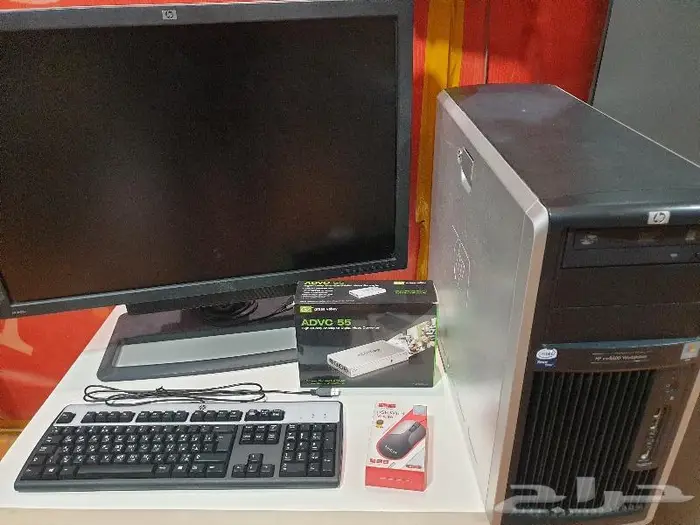جهاز كمبيوتر مونتاج HP مع الشاشه 1