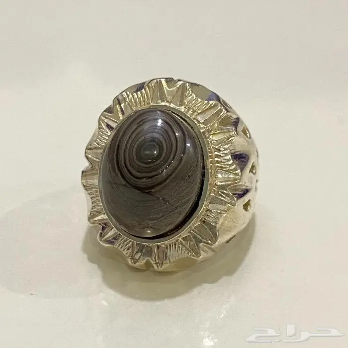 خاتم سليماني طبيعي مع فخامة الصياغه 7