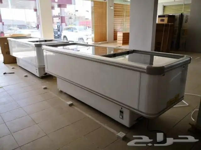 فريزرات مسطحه سحاب أفقي زجاج 0