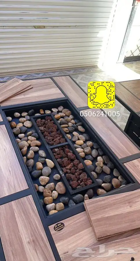 طاولات او منقد تدفئه خارجيه سيراميك مشبات منقل حدايق 43