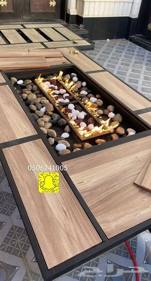 طاولات او منقد تدفئه خارجيه سيراميك مشبات منقل حدايق 47