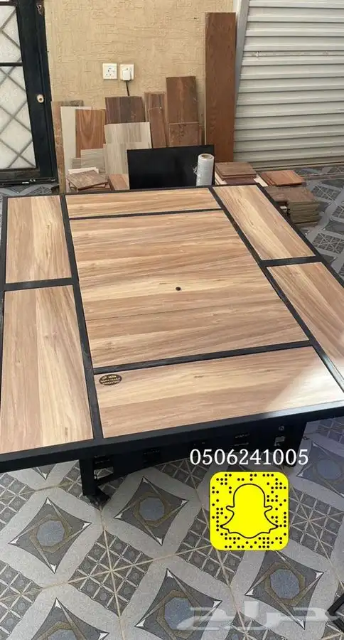 طاولات او منقد تدفئه سيراميك للحدايق ومنقل على الحطب 93