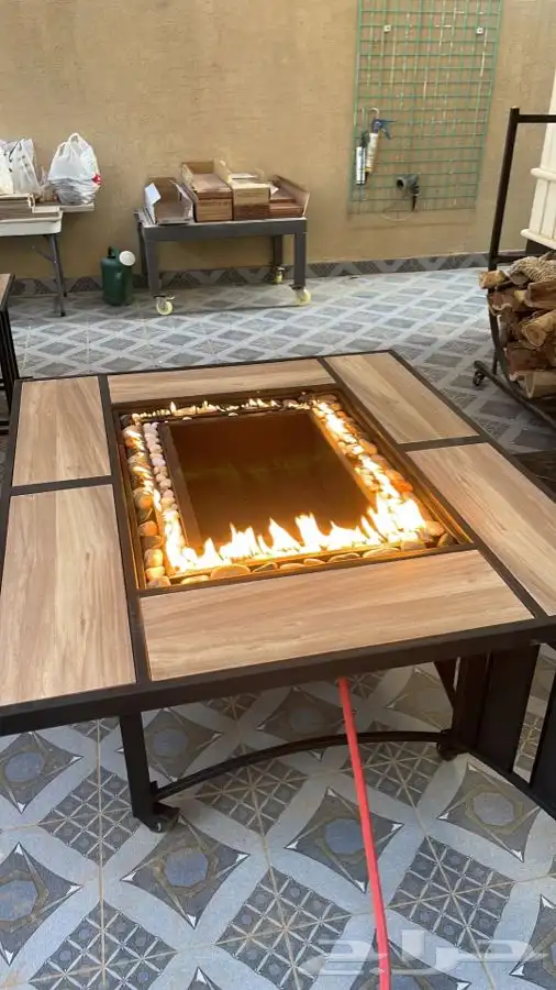 طاولات او منقد تدفئه خارجيه سيراميك مشبات منقل حدايق 42