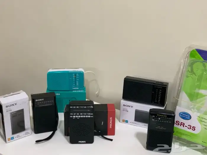 راديوهات جيب بحالة الجديد sony toshiba sangean 1