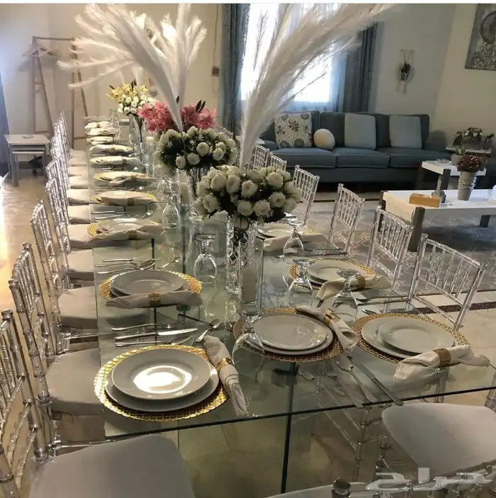 تاجير كراسي وطاولات تنسيق حفلات 0504487897 2