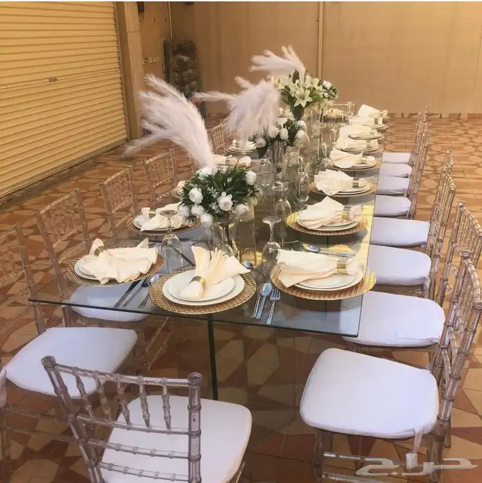 تاجير كراسي وطاولات تنسيق حفلات 0504487897 1