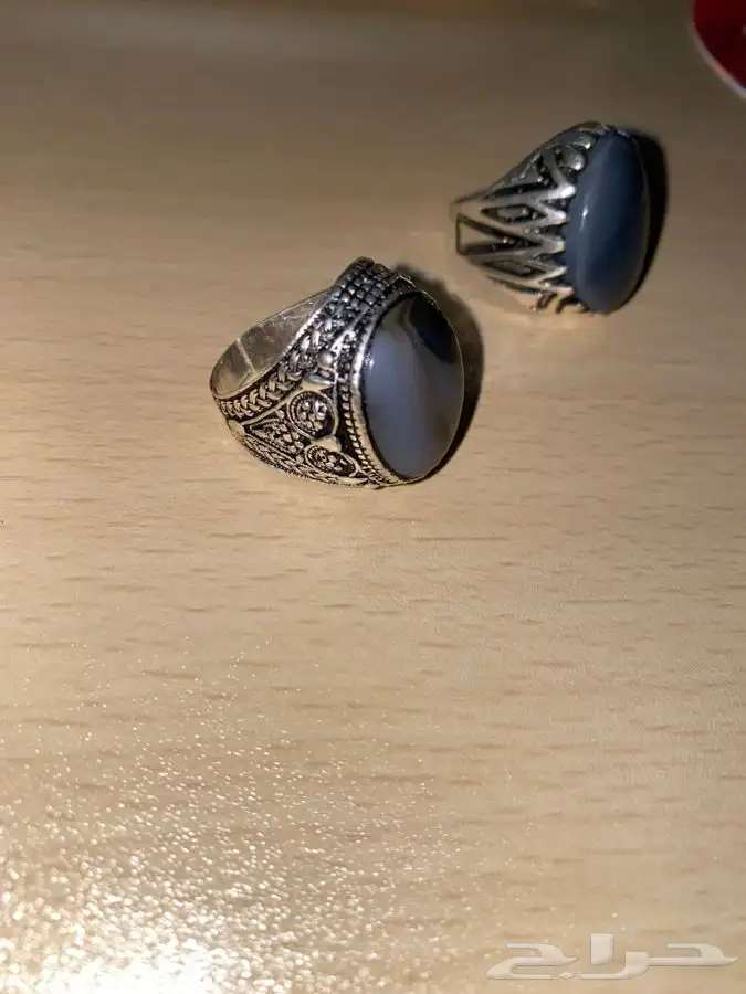 خاتم فضه عقيق 1
